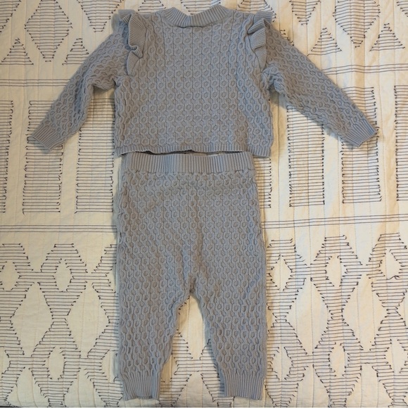 Modern Moments by Gerber Cable Knit Ruffle Sweater & Pant - Picture 3 of 3